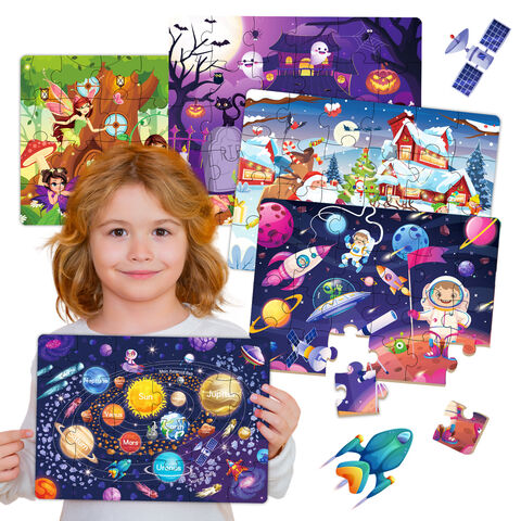 Puzzles para Niños de 3 a 5 Años, Rompecabezas de 24 Piezas para Niños Pequeños, Puzzles Educativos de Aprendizaje para Niños y Niñas de 3, 4, 5 y 6 Años