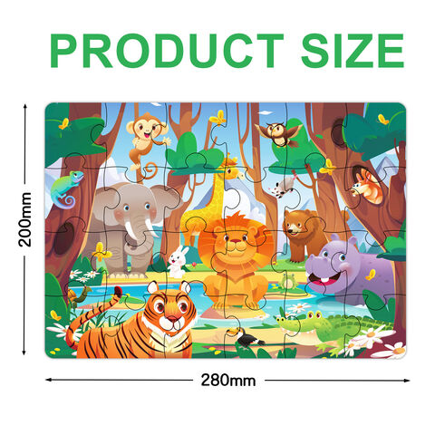 Puzzles para Niños de 3 a 5 Años, Rompecabezas de 24 Piezas para Niños Pequeños, Puzzles Educativos de Aprendizaje para Niños y Niñas de 3, 4, 5 y 6 Años