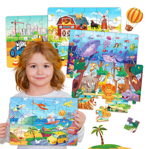 Puzzles para Niños de 3 a 5 Años, Rompecabezas de 24 Piezas para Niños Pequeños, Puzzles Educativos de Aprendizaje para Niños y Niñas de 3, 4, 5 y 6 Años