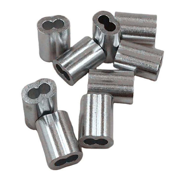 Lot 50 Manchons Aluminium 6mm - Boucles Sertissage Câbles Et Cordes