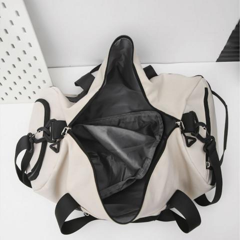 Mala de Viagem de Ginásio Personalizada, Bolsa de Ombro Esportiva Masculina, Duffel Feminina Portátil de Grande Capacidade com Logotipo Impresso