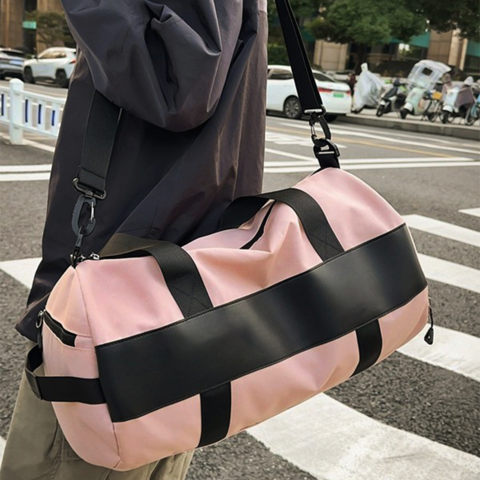 Mala de Viagem de Ginásio Personalizada, Bolsa de Ombro Esportiva Masculina, Duffel Feminina Portátil de Grande Capacidade com Logotipo Impresso