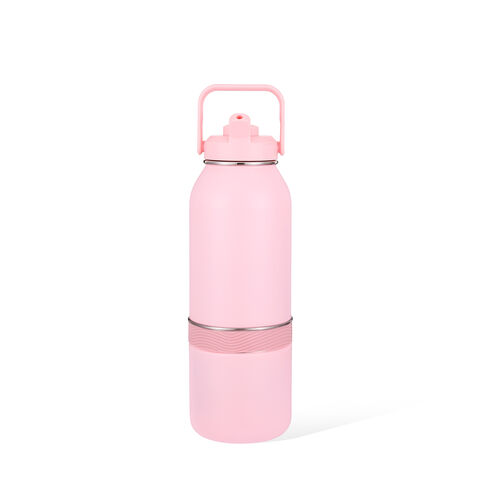 Vaso Térmico de Acero Inoxidable de Doble Pared con Aislamiento al Vacío y Asa - Mantenga sus Bebidas Frías o Calientes por Horas