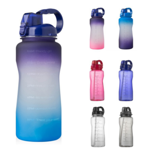 Motivierende Wasserflasche, Farbwechsel-Trinkbecher