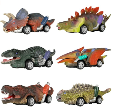 Compre Coches De Juguete De Dinosaurios Con Retroceso, Paquete De