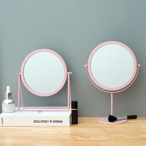 Espelhos de maquilhagem por atacado para meninas, estilo simples, dourado/rosa/preto, ferramenta cosmética