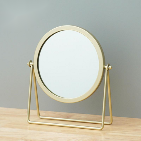Espelhos de maquilhagem por atacado para meninas, estilo simples, dourado/rosa/preto, ferramenta cosmética