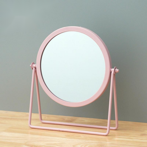 Espelhos de maquilhagem por atacado para meninas, estilo simples, dourado/rosa/preto, ferramenta cosmética