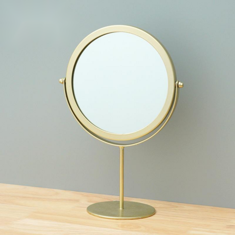 Espelhos de maquilhagem por atacado para meninas, estilo simples, dourado/rosa/preto, ferramenta cosmética