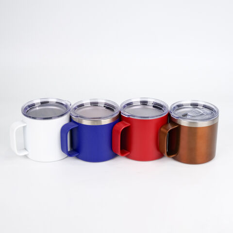 Tasses à café isothermes en acier inoxydable 414 ml/473 ml, conception durable à double paroi pour maintenir les boissons à la bonne température lors de vos déplacements