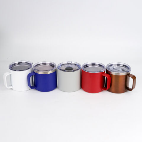 Tasses à café isothermes en acier inoxydable 414 ml/473 ml, conception durable à double paroi pour maintenir les boissons à la bonne température lors de vos déplacements