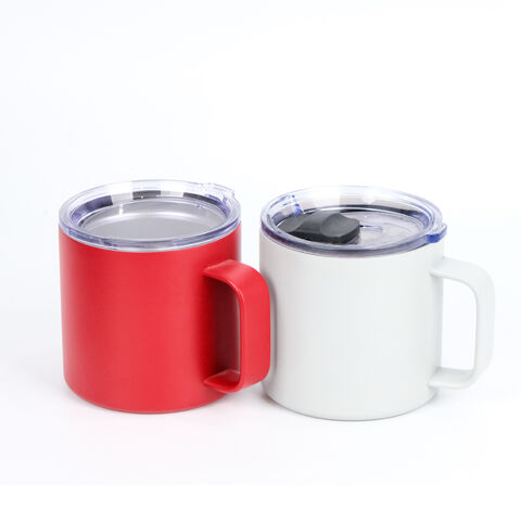 Tasses à café isothermes en acier inoxydable 414 ml/473 ml, conception durable à double paroi pour maintenir les boissons à la bonne température lors de vos déplacements