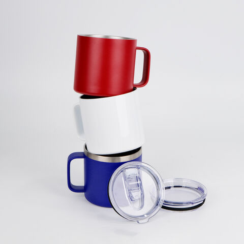 Tasses à café isothermes en acier inoxydable 414 ml/473 ml, conception durable à double paroi pour maintenir les boissons à la bonne température lors de vos déplacements