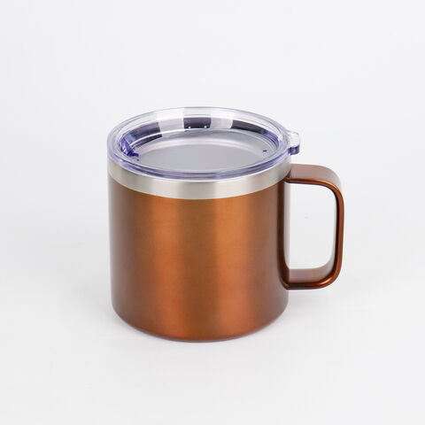 Tasses à café isothermes en acier inoxydable 414 ml/473 ml, conception durable à double paroi pour maintenir les boissons à la bonne température lors de vos déplacements