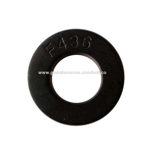 Rondelle plate 3-1/4" en acier au carbone, finition oxyde noir, DIN 125A 125B, 100HV 140HV