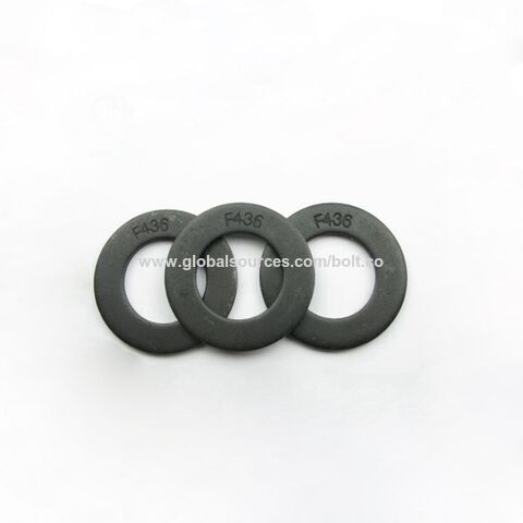 Rondelle plate 3-1/4" en acier au carbone, finition oxyde noir, DIN 125A 125B, 100HV 140HV