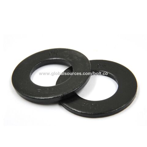 Rondelle plate 3-1/4" en acier au carbone, finition oxyde noir, DIN 125A 125B, 100HV 140HV