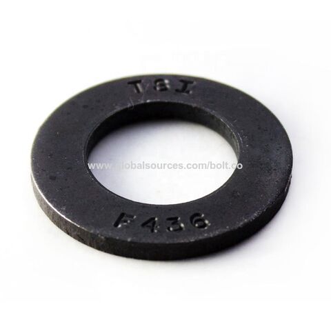 Rondelle plate 3-1/4" en acier au carbone, finition oxyde noir, DIN 125A 125B, 100HV 140HV