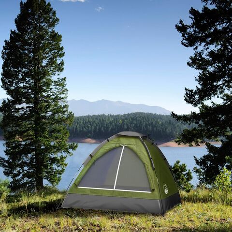 Campingzelt - Unterstand mit Regenschutz und Tragetasche - Leichtes Outdoor-Zelt zum Rucksackwandern, Wandern und für den Strand von Wakeman