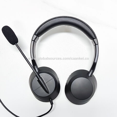CAANKEI Auriculares con Cable y Micrófono para Llamadas Claras, USB 3.5mm Tipo C con Cancelación de Ruido ENC para Reuniones, Conferencias, Juegos, Ordenador y Portátil