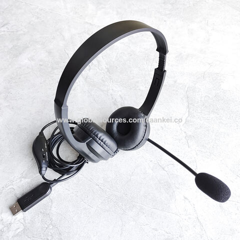 CAANKEI Auriculares con Cable y Micrófono para Llamadas Claras, USB 3.5mm Tipo C con Cancelación de Ruido ENC para Reuniones, Conferencias, Juegos, Ordenador y Portátil