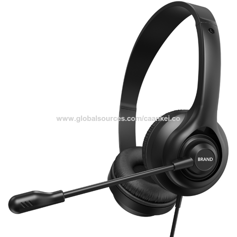 CAANKEI Auriculares con Cable y Micrófono para Llamadas Claras, USB 3.5mm Tipo C con Cancelación de Ruido ENC para Reuniones, Conferencias, Juegos, Ordenador y Portátil