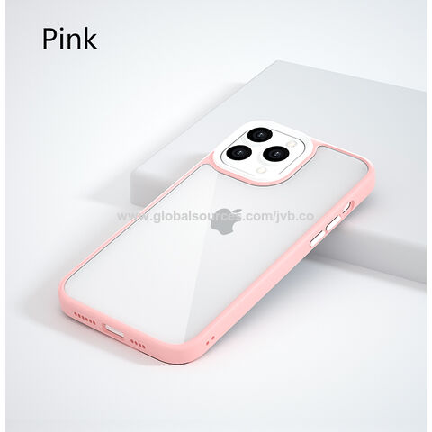 Elegante Handyhülle für iPhone 14 mit mattem PC-Sublimationsrücken, TPU-Rand und farbigen Tasten