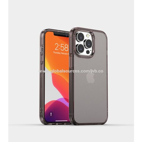 Elegante Handyhülle für iPhone 14 mit mattem PC-Sublimationsrücken, TPU-Rand und farbigen Tasten