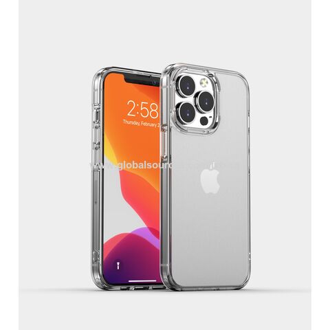 Elegante Handyhülle für iPhone 14 mit mattem PC-Sublimationsrücken, TPU-Rand und farbigen Tasten