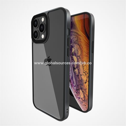 Elegante Handyhülle für iPhone 14 mit mattem PC-Sublimationsrücken, TPU-Rand und farbigen Tasten