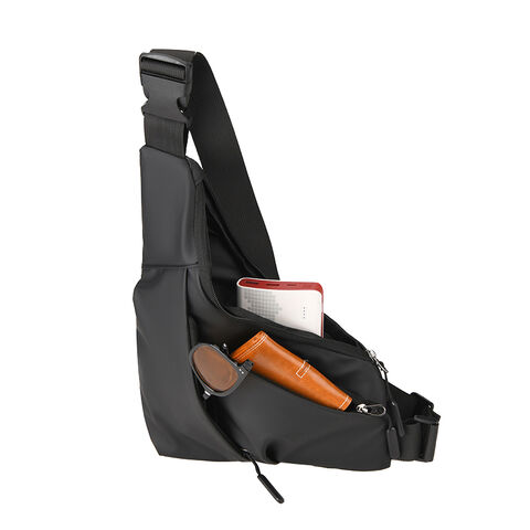 Bolso bandolera antirrobo para pistola, diseño ajustado, tipo triángulo, para llevar cruzado al pecho (izquierda/derecha)