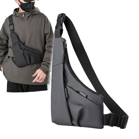 Bolso bandolera antirrobo para pistola, diseño ajustado, tipo triángulo, para llevar cruzado al pecho (izquierda/derecha)