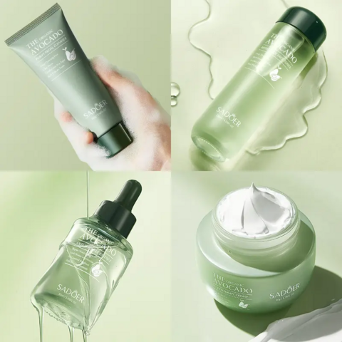 Set de Cuidado Facial Orgánico para Adultos: Antiedad, Blanqueador, Hidratante. Productos de Belleza con Vitamina C a Base de Aceite para Rostro y Ojos.