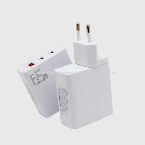 Heißer Verkauf GAN Ladegerät A C C PD65W Wand ladegerät für Privat modell US UK EU Faltbarer Stecker mit ETL CE FCC
