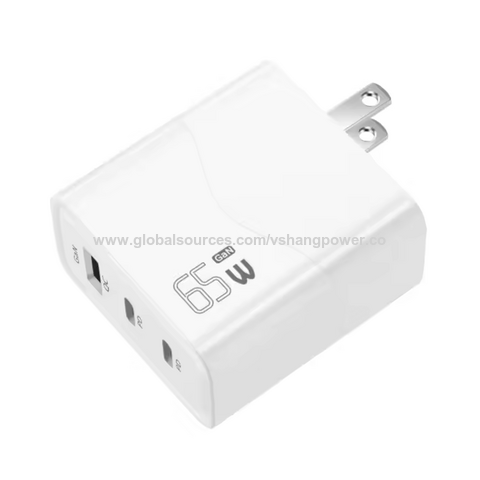 Heißer Verkauf GAN Ladegerät A C C PD65W Wand ladegerät für Privat modell US UK EU Faltbarer Stecker mit ETL CE FCC