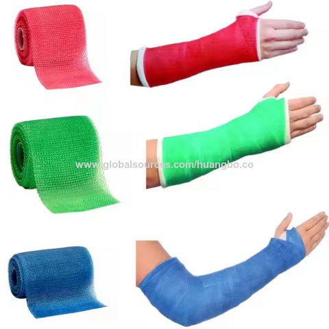 Almohadilla de Fundición Ortopédica de Poliéster de Alta Calidad Cinta de Fundición de Fibra de Vidrio Primeros Auxilios Rehabilitación de Fracturas Óseas