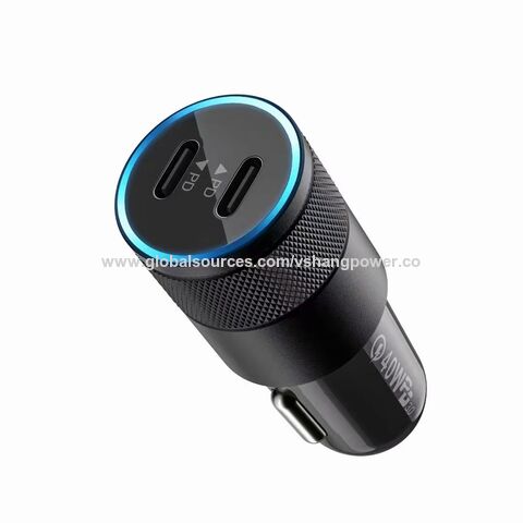 Großhandel PD40W Dual PD20W C Ports Auto-Ladegerät Handy-Zubehör mit FCC CE