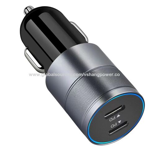 Großhandel PD40W Dual PD20W C Ports Auto-Ladegerät Handy-Zubehör mit FCC CE