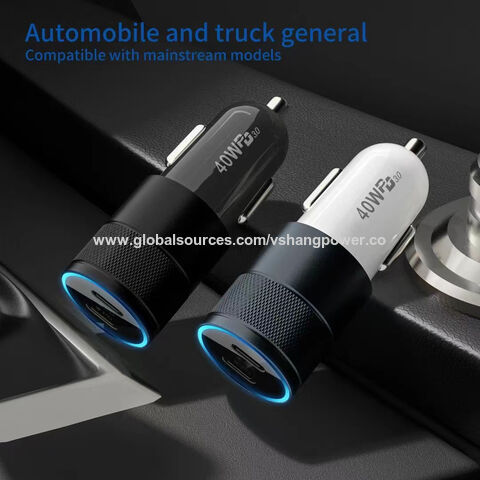 Großhandel PD40W Dual PD20W C Ports Auto-Ladegerät Handy-Zubehör mit FCC CE