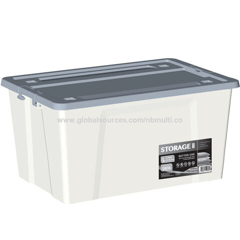 Boîte de rangement en plastique multicolore 20L 40L 56L avec roues pour la maison, vêtements, jouets, couette, papeterie pour enfants, boîte de rangement organisateur