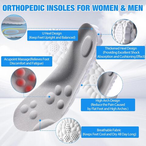 4D Cloud Technologie Einlegesohle - Superweiche Ultra-Komfort Einlegesohlen, 4D Sportschuhe Einlegesohlen, Akupunktur Massage Einlegesohle für Fuß & Gelenke