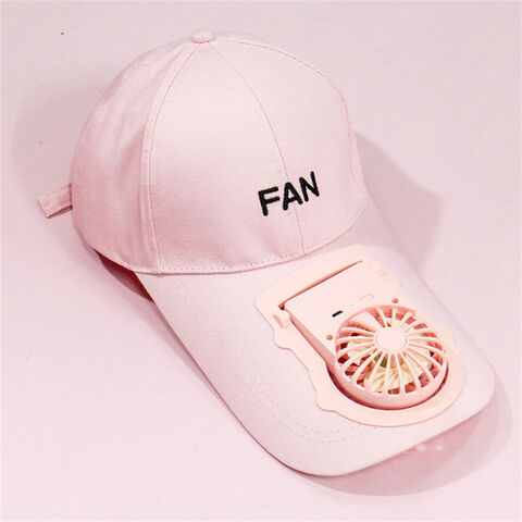 Topi Golf Baseball dengan Kipas Angin, Pengisian USB, Lipat Portabel - Unisex