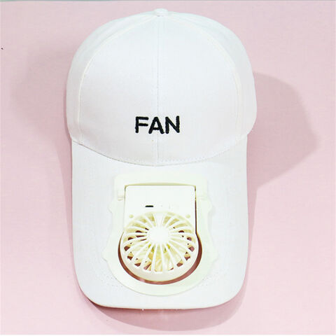 Topi Golf Baseball dengan Kipas Angin, Pengisian USB, Lipat Portabel - Unisex