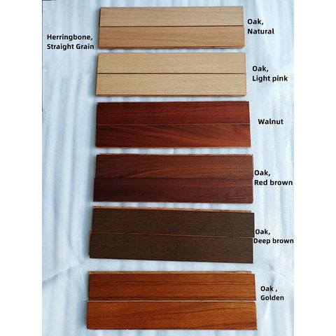 Produsen Lantai Kayu Rekayasa Motif Herringbone Kayu Ek Butir Lurus - Langsung dari Pabrik