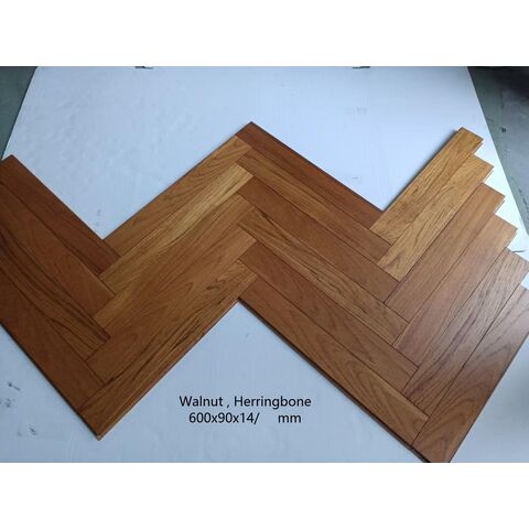 Produsen Lantai Kayu Rekayasa Motif Herringbone Kayu Ek Butir Lurus - Langsung dari Pabrik