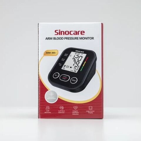 Tensiomètre Numérique Sinocare : Brassard Précis pour le Haut du Bras, Mesure Automatique, Écran Facile à Lire, Stockage de la Mémoire