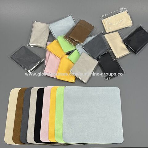 Lingette de polissage d'écran de lentille en microfibre imprimée avec logo personnalisé OEM, chiffon de nettoyage à sec en microfibre pour lentilles optiques