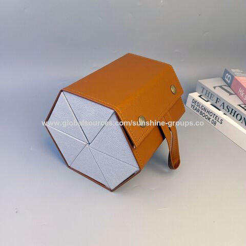 Caja de almacenamiento de gafas plegable multicapa para colgar en casa, caja de gafas de sol de alta gama, estuche plegable multicapa para gafas