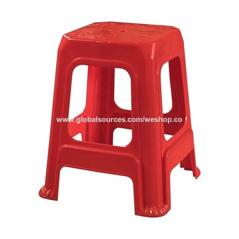 Hocker Bequemer, rutschfester, verdickter, moderner Stuhl, Hocker, stark belastbar, chinesischer, hoher Plastikhocker, Sitz