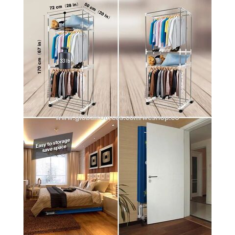 Secadores de roupa Secador de roupa elétrico portátil de 1500 W Secadora de roupa 110 V-220 V